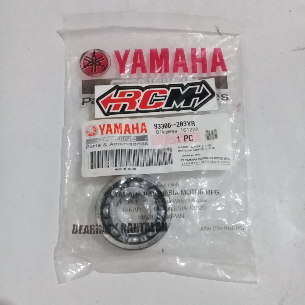 93306-203YR BEARING LAKER LAHER 6203 ORI ORIGINAL YAMAHA YGP ASLI