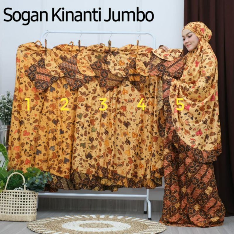 MUKENA Jumbo Premium motif Batik Termurah