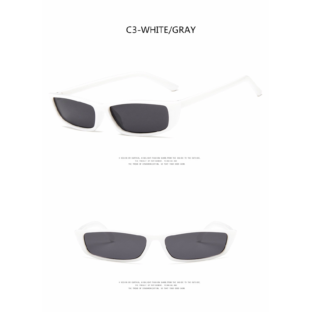 European and American trendy stylish sunglasses with small square frame