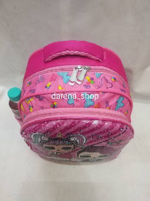 Tas Ransel Anak Usap Kekinian. 2 Karakter Girl. 14 Inch. DARENA BAGS BANDUNG