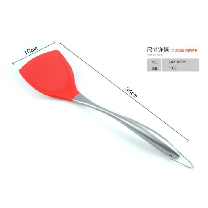 Spatula Silicone Stainless Premium Sodet Sutil Cucutik Food Grade