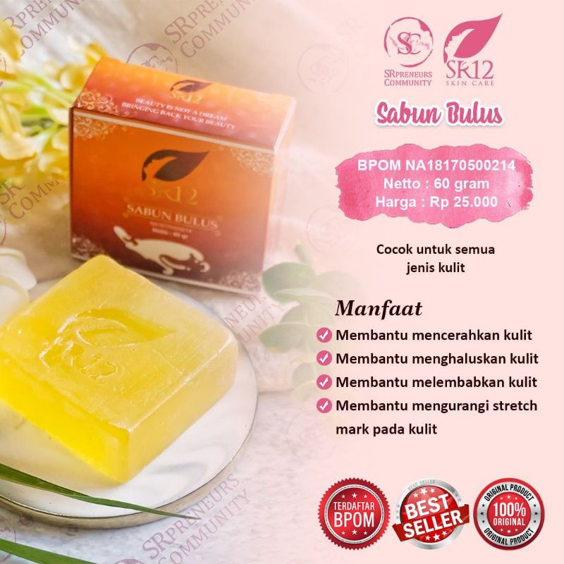 SR12 SKINCARE SABUN BULUS Original // BULUS SOAP SR12