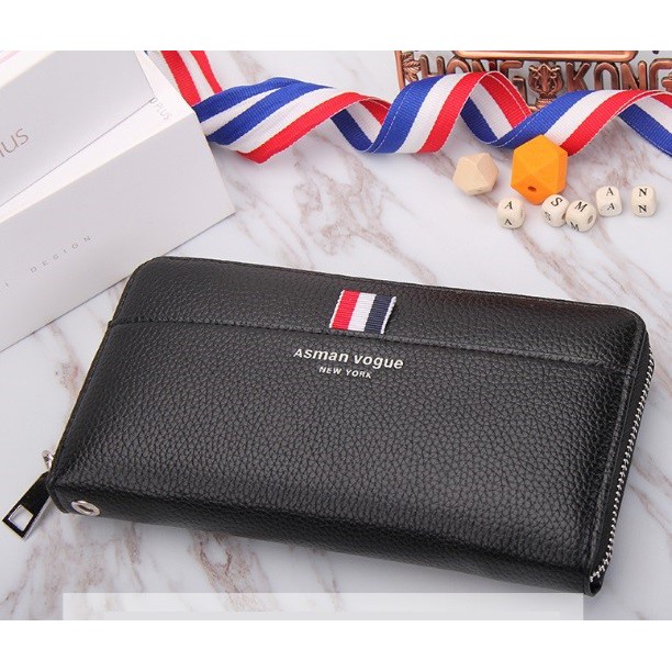 Dompet Unisex Pria Wanita Asli Import Bahan Kulit Asman Vogue - DA001 + DA002