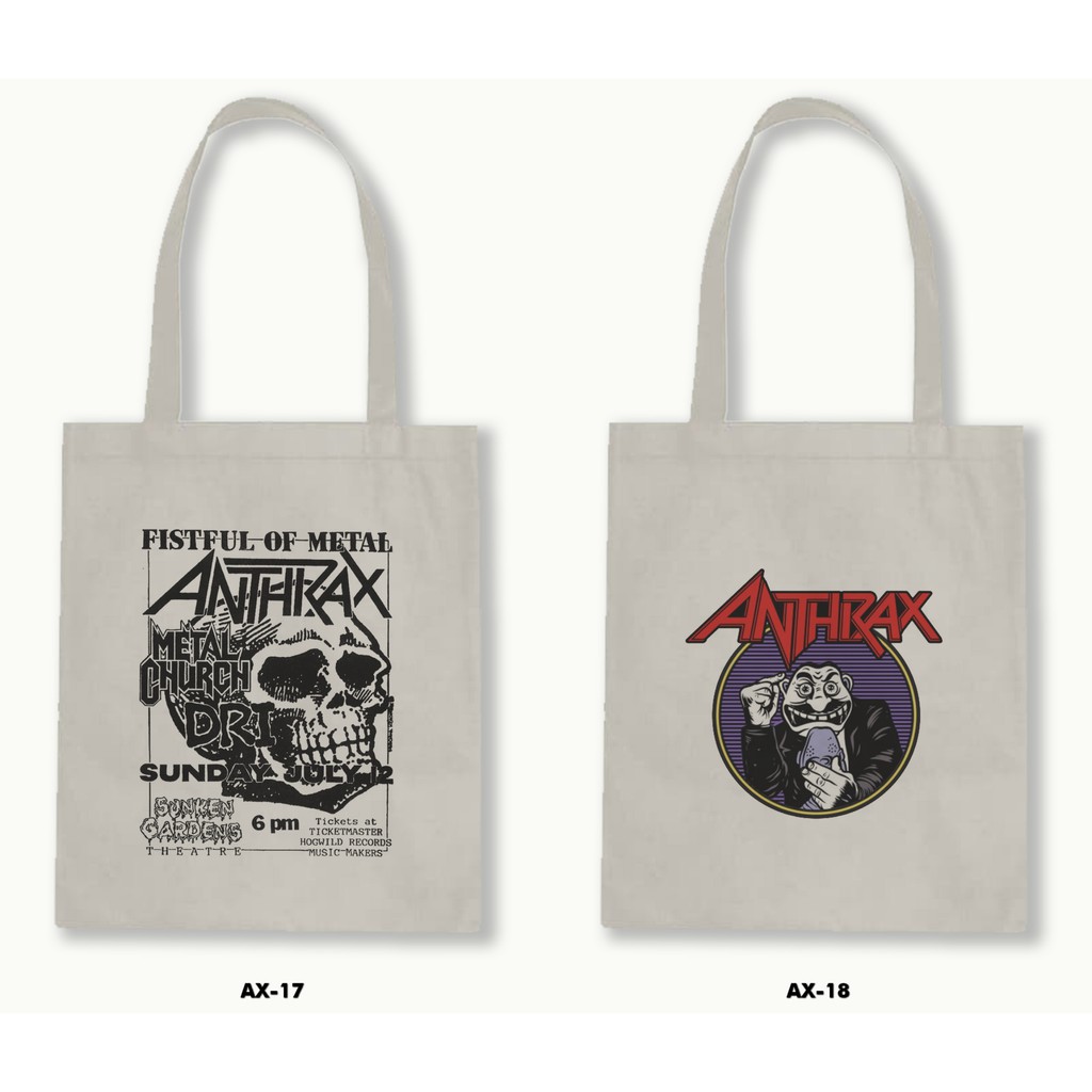 TOTE BAG BLACU - ANTHRAX .01