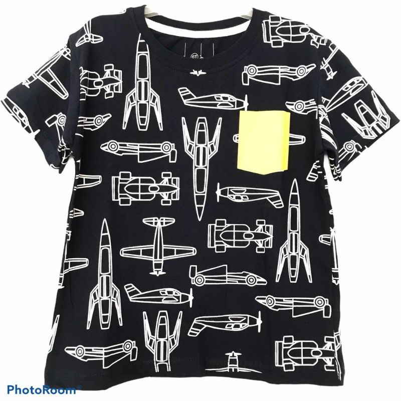 Kaos anak laki laki pesawat aeroplane 1-10th