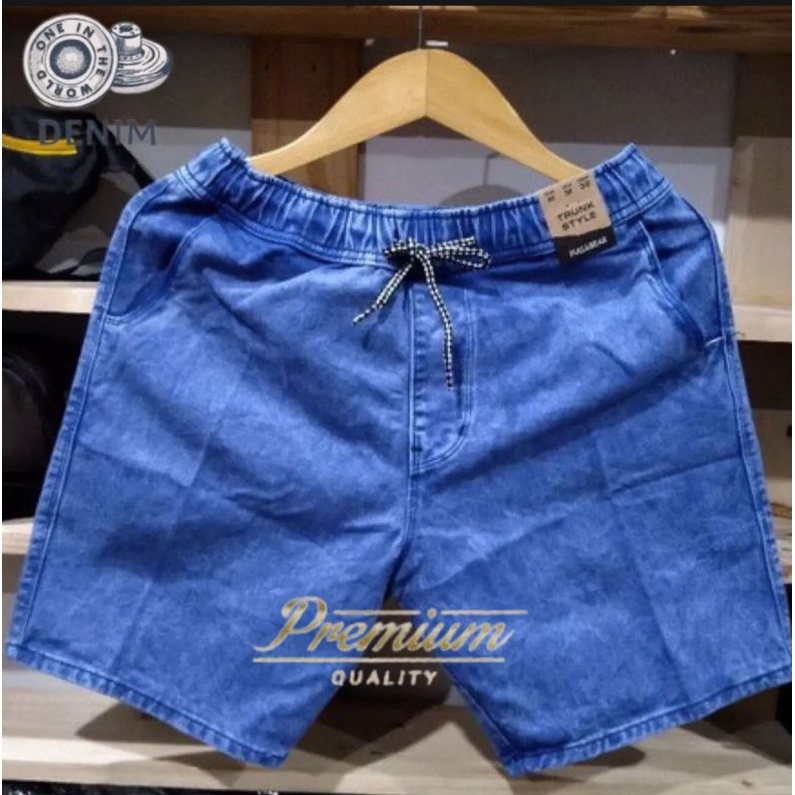 [BISA COD] Celana Jeans Pendek / Celana Pendek Boardshort / Kolor Pendek-SnowBlue BROTSHOT
