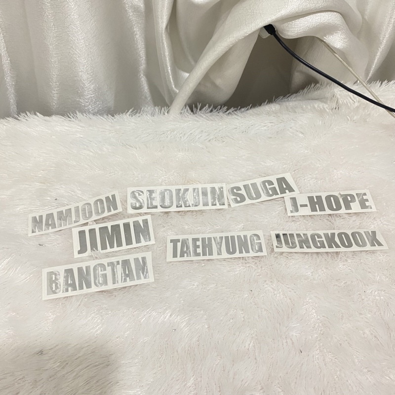 

STICKER NAMA MEMBER BTS