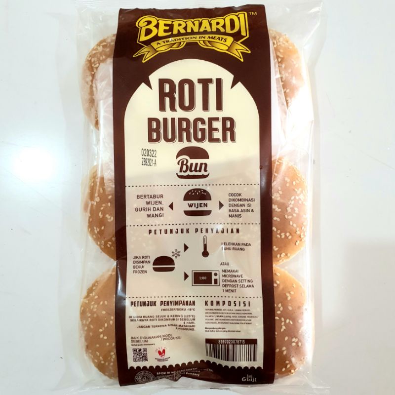 Bernardi Roti Burger Wijen 6 pcs