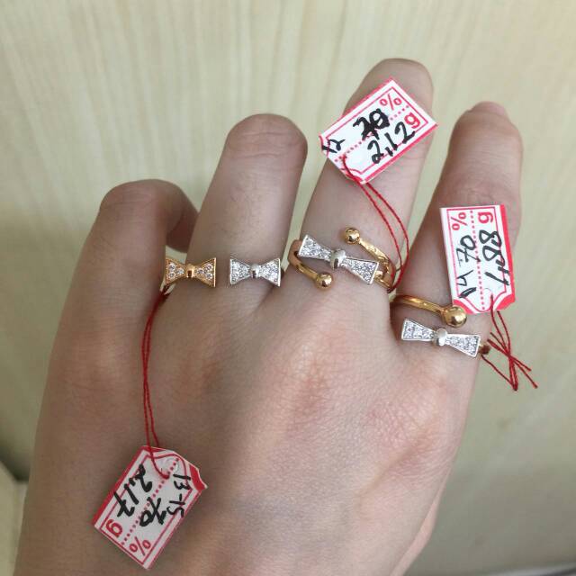 Cincin pita emas kombinasi