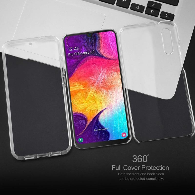 Casing Full Cover 360 Derajat Bahan TPU Transparan Samsung