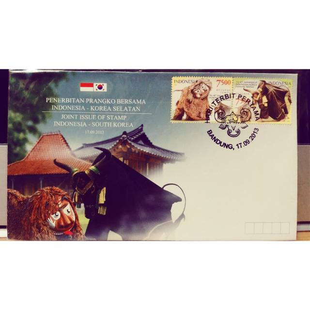 SHP Perangko Joint Issue Indonesia Korsel 2014