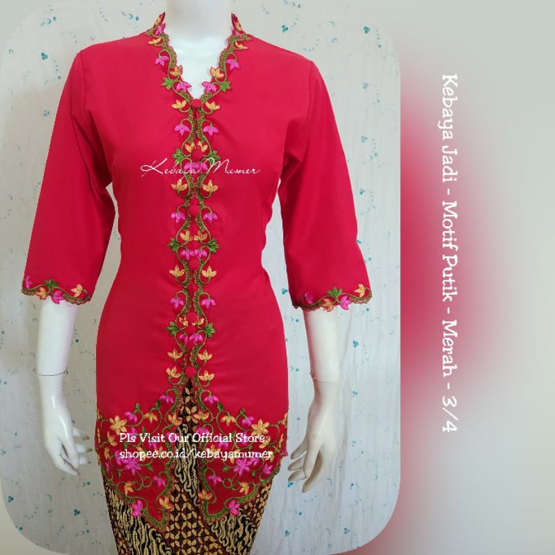 Kebaya Encim Termurah. Kebaya Encim. Kebaya Bordir. Kebaya Putik. Kebaya Merah. Kebaya Putih