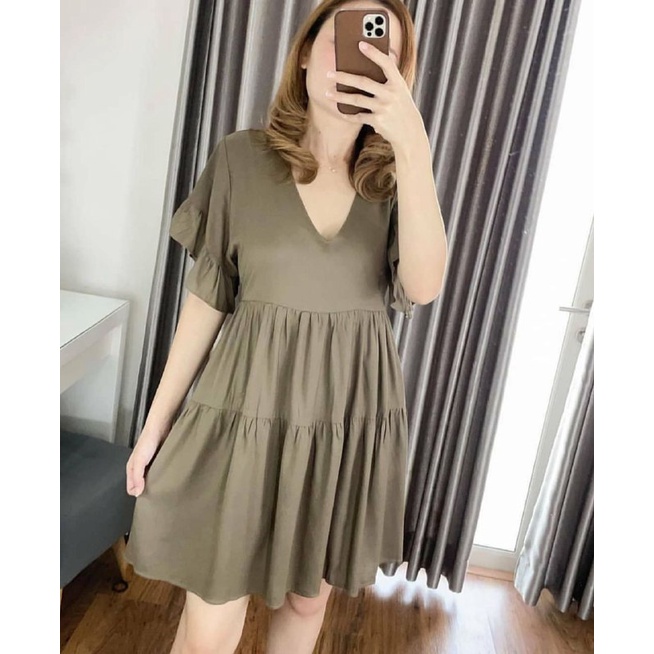 Korean Bodycon Set Mini Dress Wanita Setelan Mini Korea mat Rayon super halus tidak nerawang LD 120cm Celana Mini