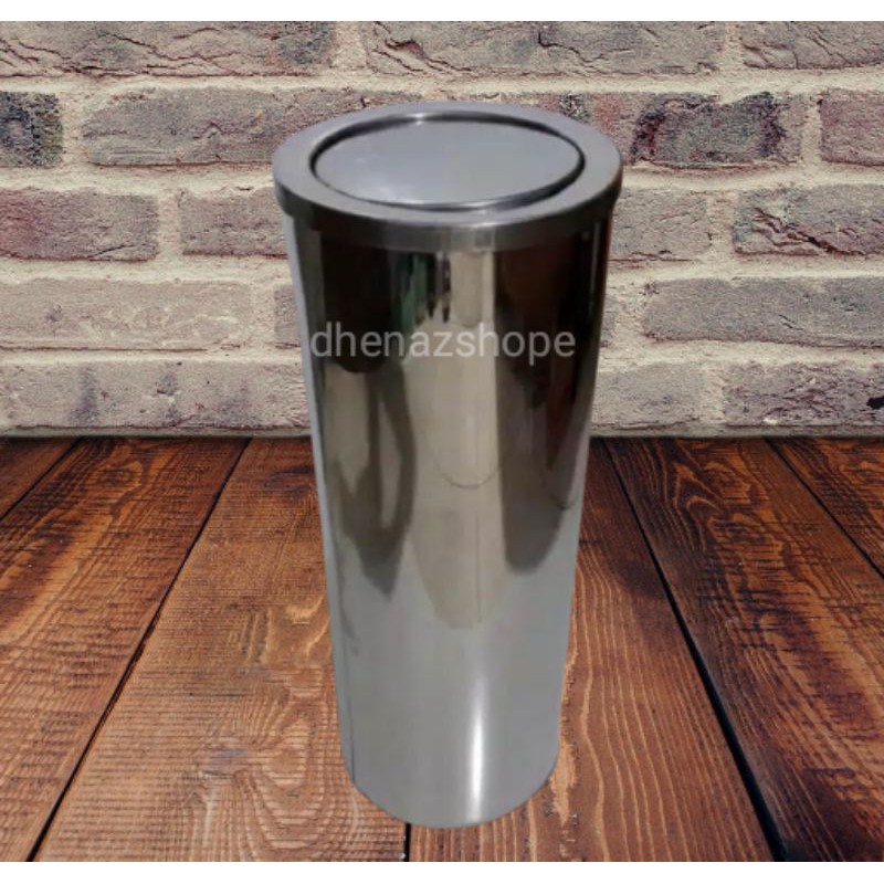 Tempat Sampah Stainless Tutup Swing
