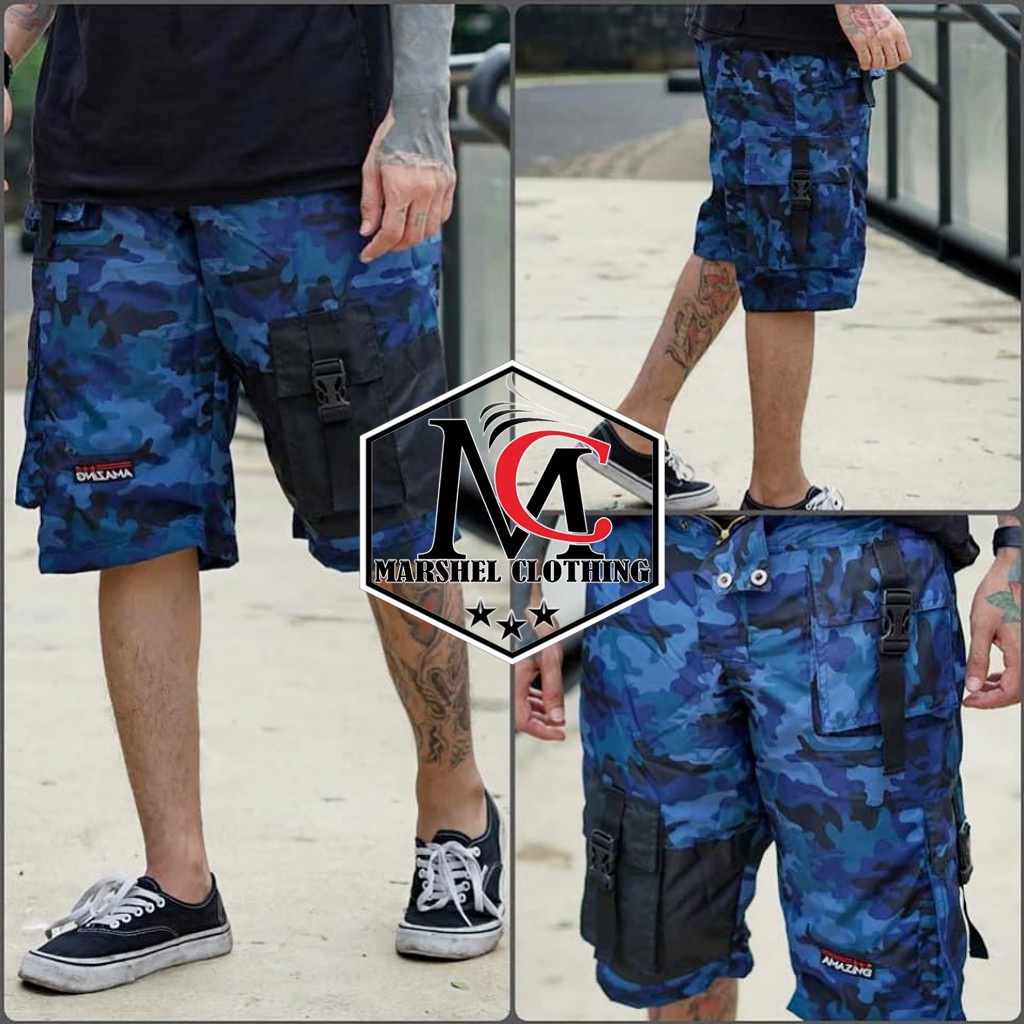 RCL - Celana Pendek Amazing 008 / Celana Cargo Waterproof / Celana Kargo Pendek Murah S.M.L.XL