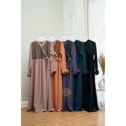 Rayya Series by Amaliyah / Gamis Set Syar'i / Gamis Syar'i / Amaliyah Ori / Amaliyah Syar'i