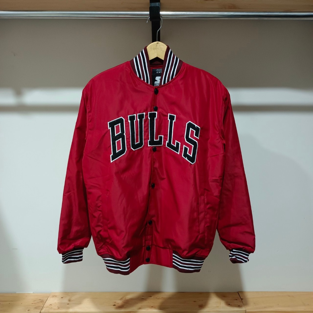 VARISTY STARTER BULLS MIRROR HIGH QUALITY | JAKET HOODIE STARTER BULLS TERMURAH
