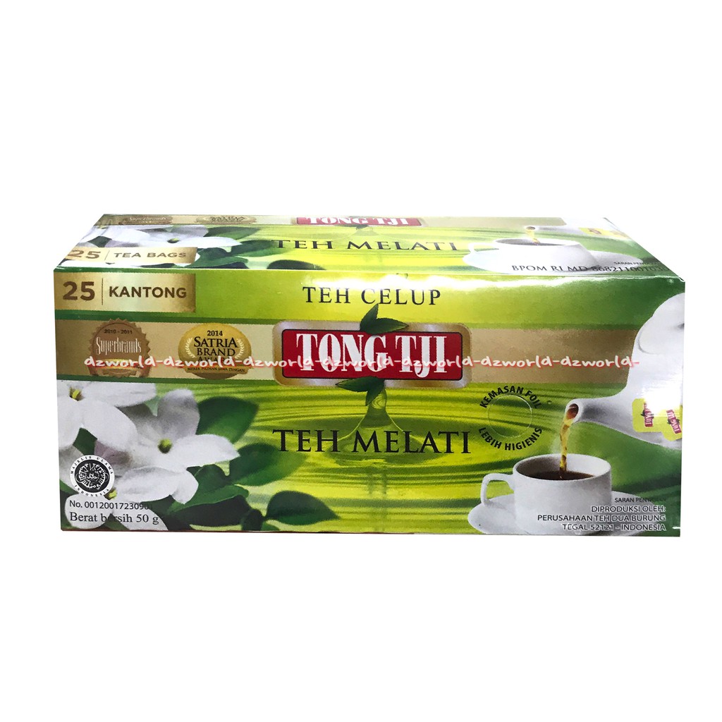 Tong Tji Teh Melati 25tea Bag Teh Celup Tongtji Tongji Jasmine Tea Thong Tji Teh Melati