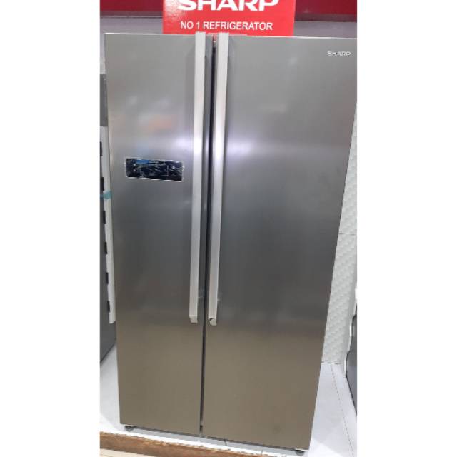 Kulkas sharp side by side 2 pintu kiri kanan inverter