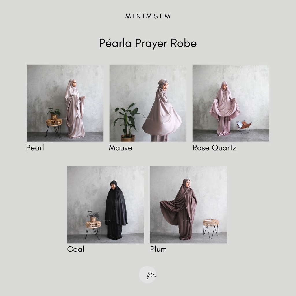 (Defect Sale) Pearla Prayer Robe (Set Mukena) | MINIMSLM