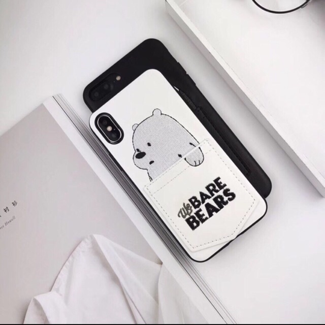 

Case kulit motif beruang kartun