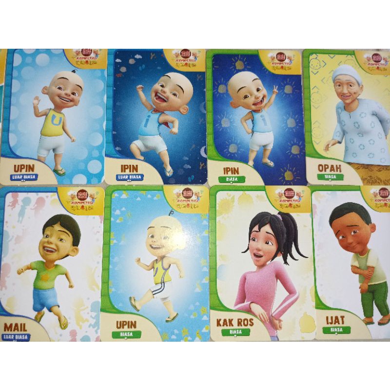 ( Murah ) Edisi Terbaru Kartu Choki - Choki Kompetesi Upin & Ipin Original