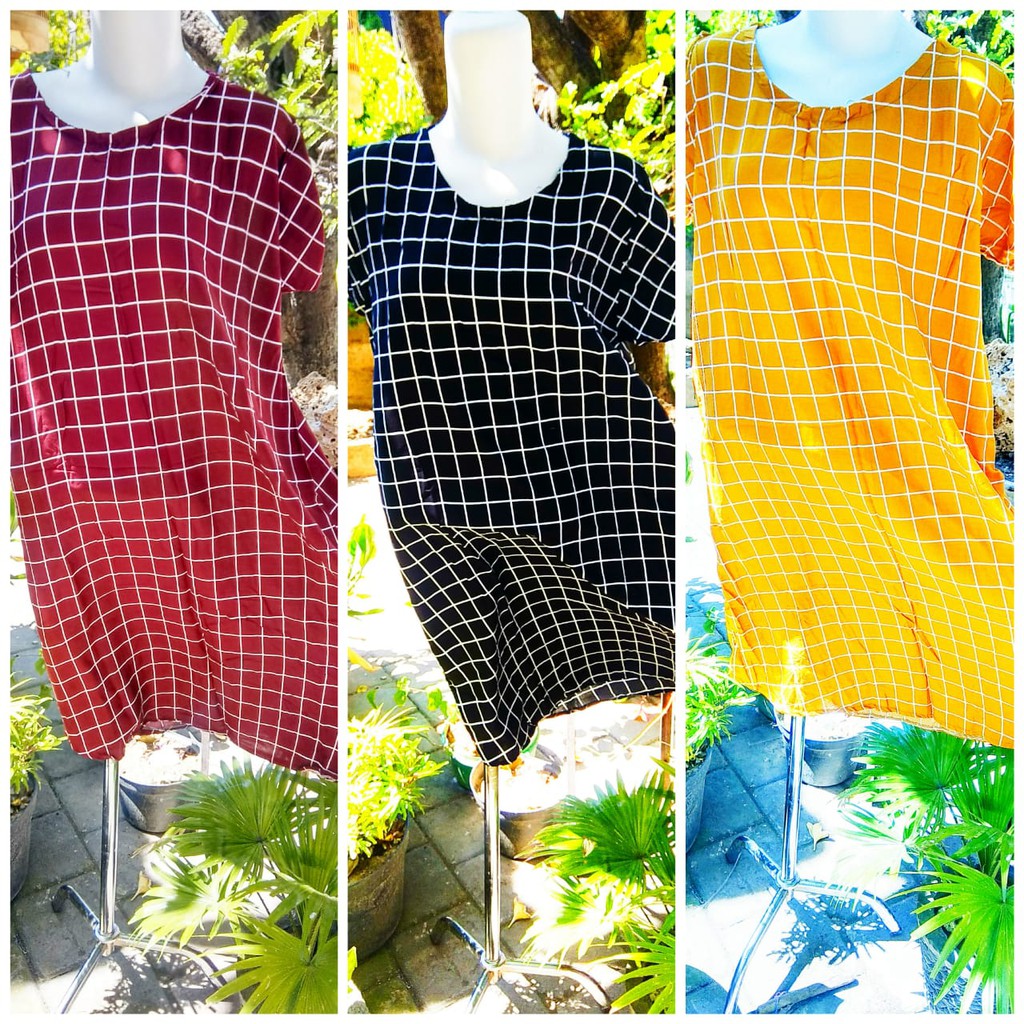 NEW DASTER DRESS KOTAK-KOTAK