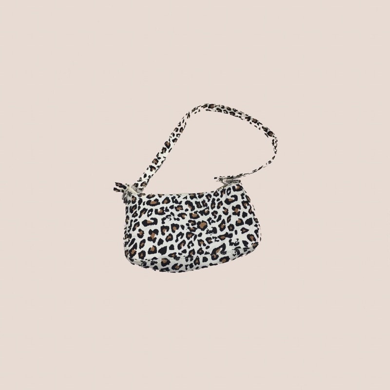 preloved - shoulder bag leopard