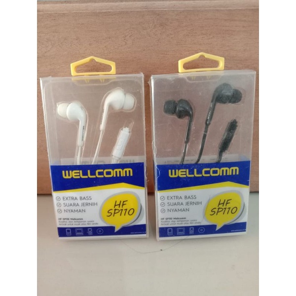 Headset Hansfree Earphone Original Wellcomm Hf Sp110