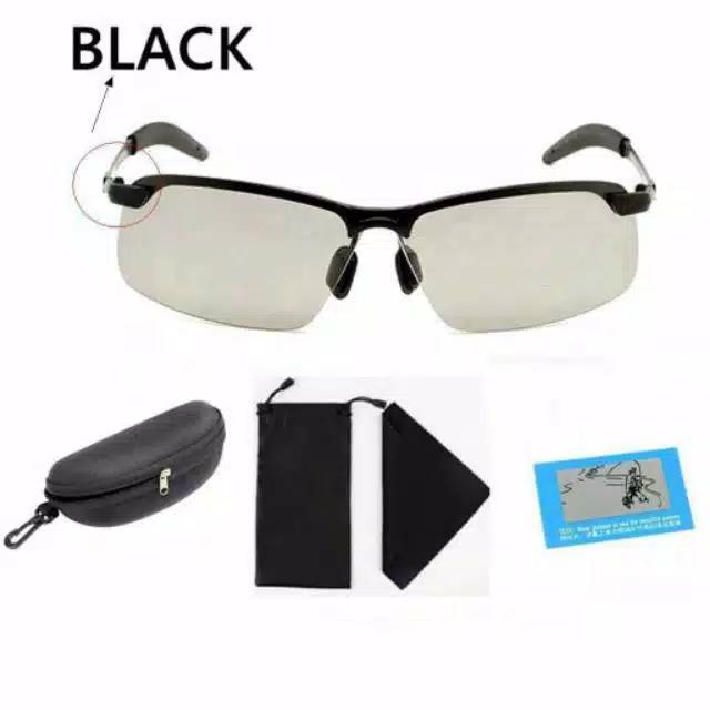 ORIGINAL OUTDOR Photocromic PP10 POLARIZED  - KACAMATA ANTISILAU UV 400 SIANG MALAM