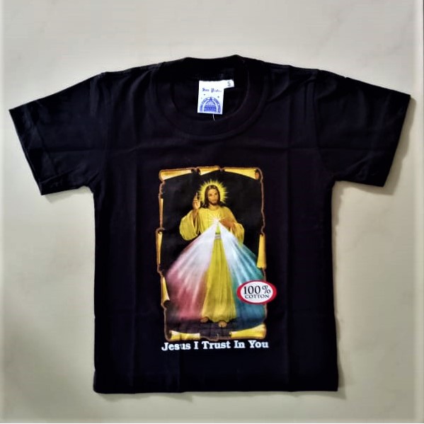 Kaos Pria dan Wanita Dewasa Katun Combed Dingin Sablon Rohani Kerahiman Yesus Katolik Kristen SP 14