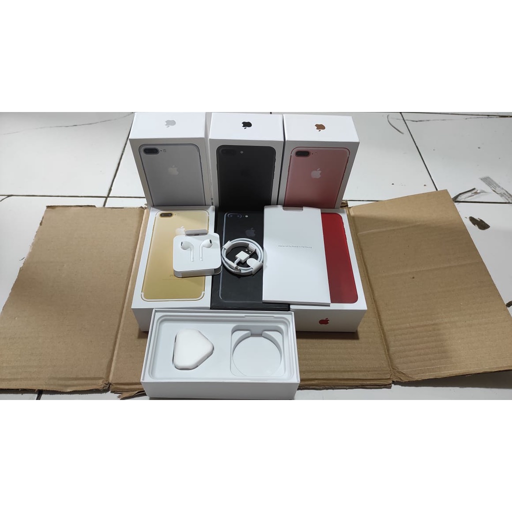 DUS/BOX/KOTAK OEM IPHONE 7 PLUS FULLSET AKSESORIS/ACC MURAH FREE IMEI