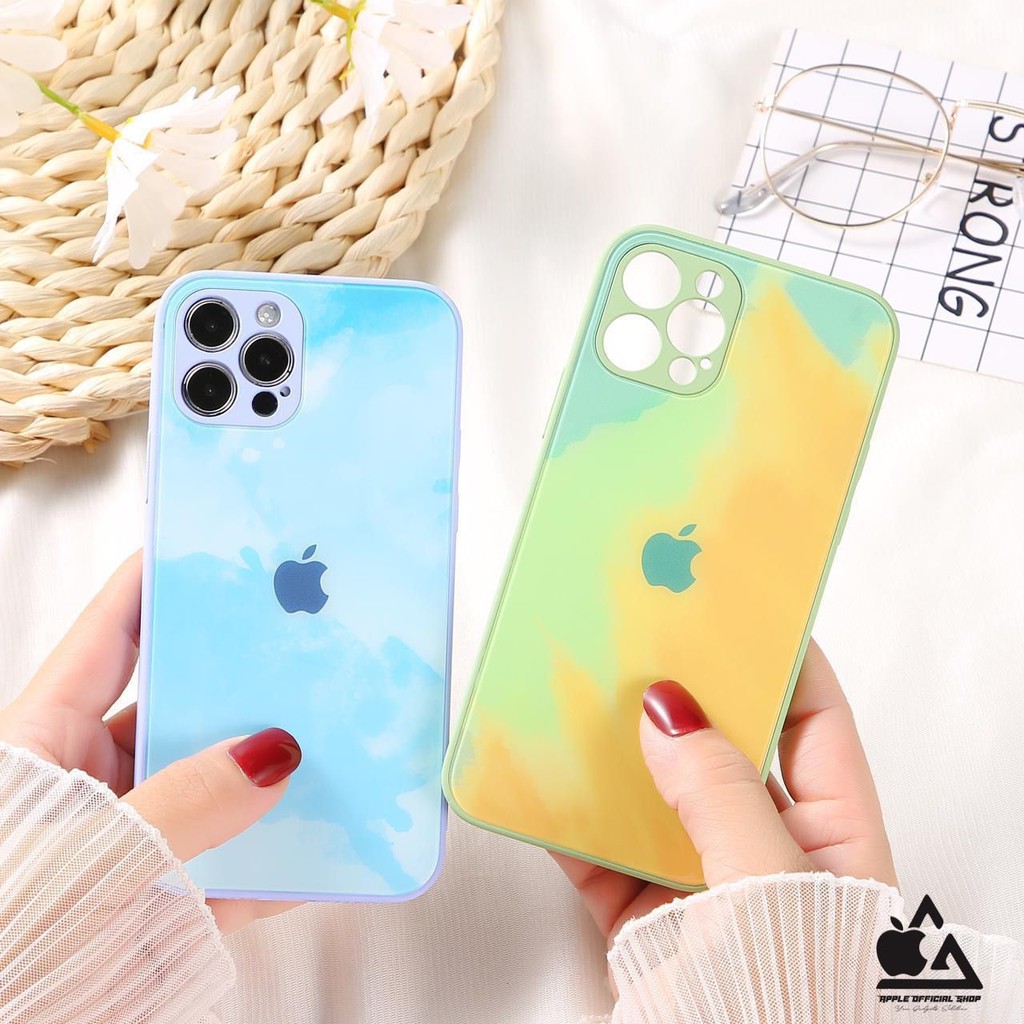 Premium Glass Case Asbtrak OPPO Reno 4 Reno 4F Reno 5F Tempered Ink Painted SOFTCASE HARDCASE