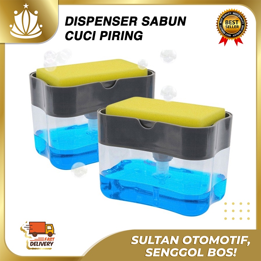 Dispenser Sabun OTOMATIS Sponge Spon Busa Cuci Sabun