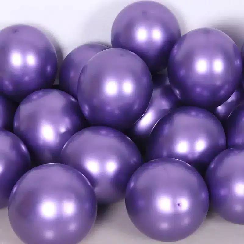 [Harga / 20 pcs] Balon Latex Metalik Chrome / Metalic Ballon Chrome / balon foil /  balon glossy / balon ulang tahun warna warni