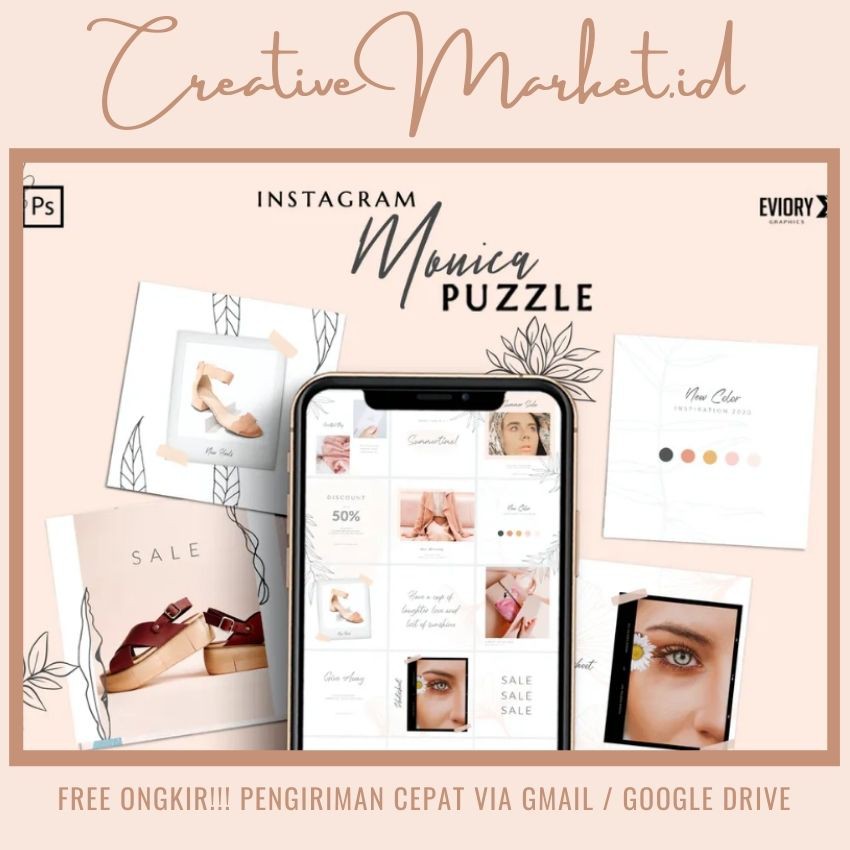 Monica - 12 Instagram Post PUZZLE - Creative Marketid
