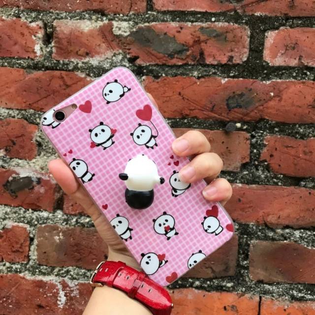 Case OPPO A37 A39 A57 F1S F3Plus IPHONE 6 6S SQUIKSHY PANDA