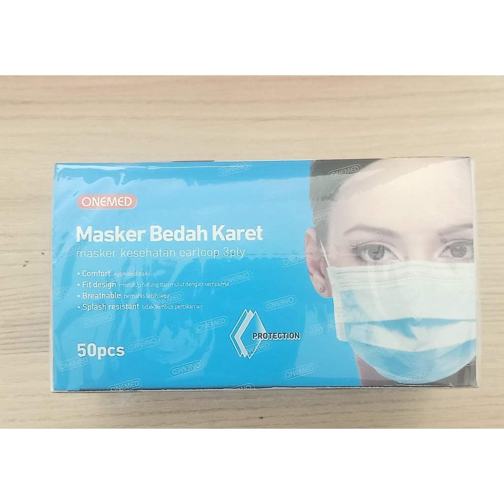 Masker bedah karet earloop - Box onemed