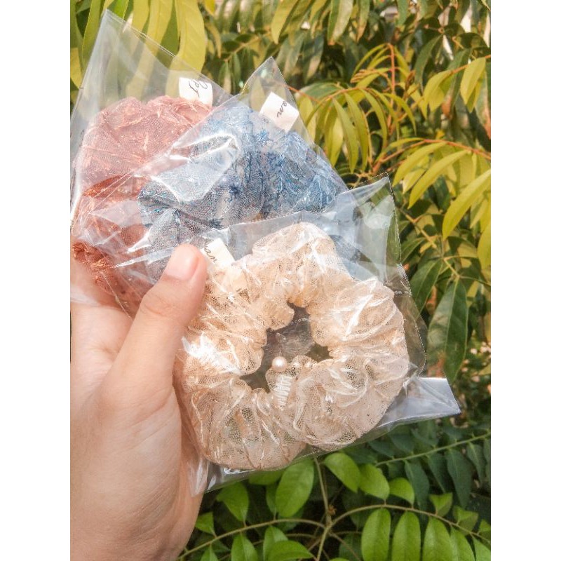 [FREE SCRUNCHIE] Sleeveless Dress Anak Wanita Tile Mix Organza / Dress Anak