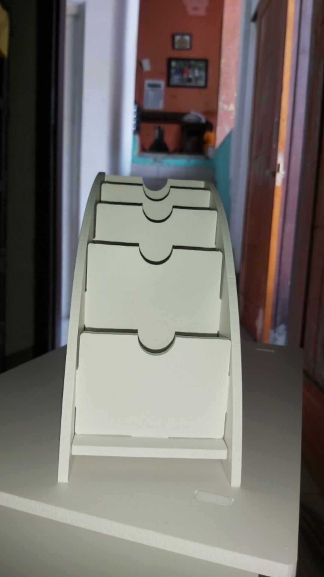 Rak Desktop Diy Organizer Vintage Shabby Chic Remote Minimalis Serbaguna Pajangan Dekorasi Gg154