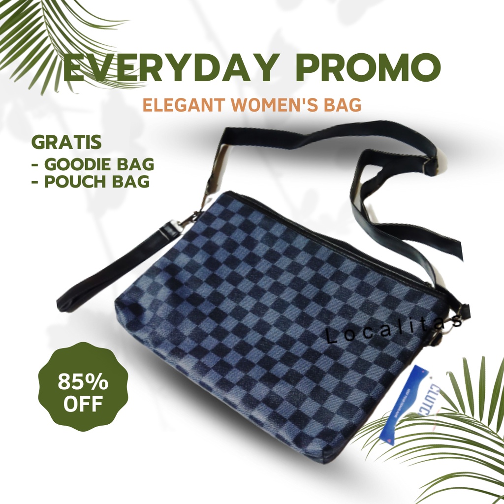 Tas selempang wanita Clutch Elvi - Dompet Elvi Premium