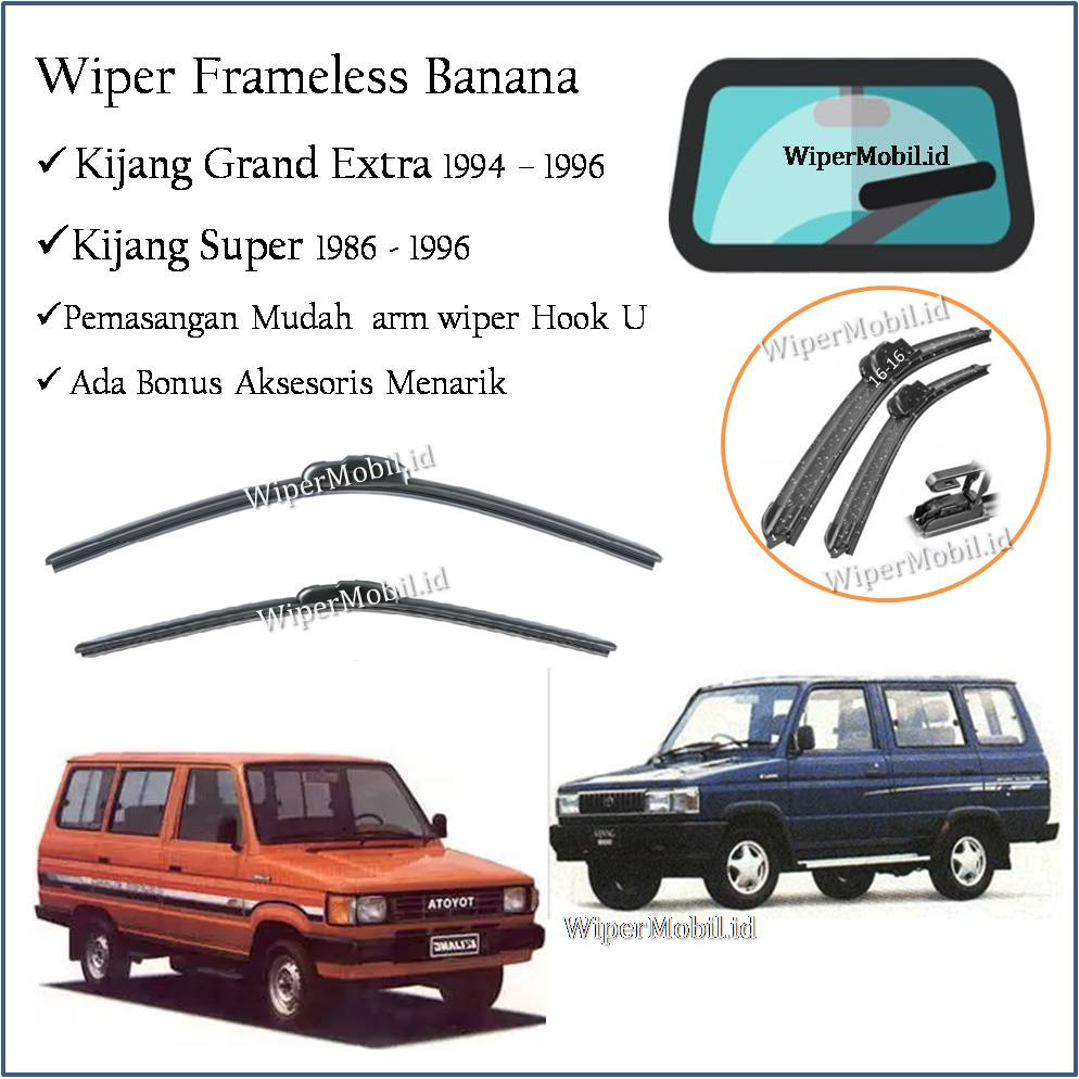 Wiper Banana Toyota Kijang GRAND EXTRA 1994 1995 1996