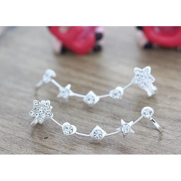 OILA anting panjang bintang kotak hati/ Long earrings box star love  JAN006 (1G3)