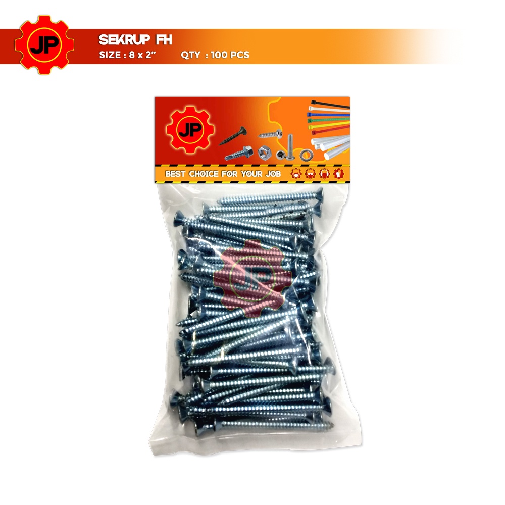 SEKRUP FH 8 x 2 - SKRUP FH 8x2 BAUT TAPPING ISI 100 PCS