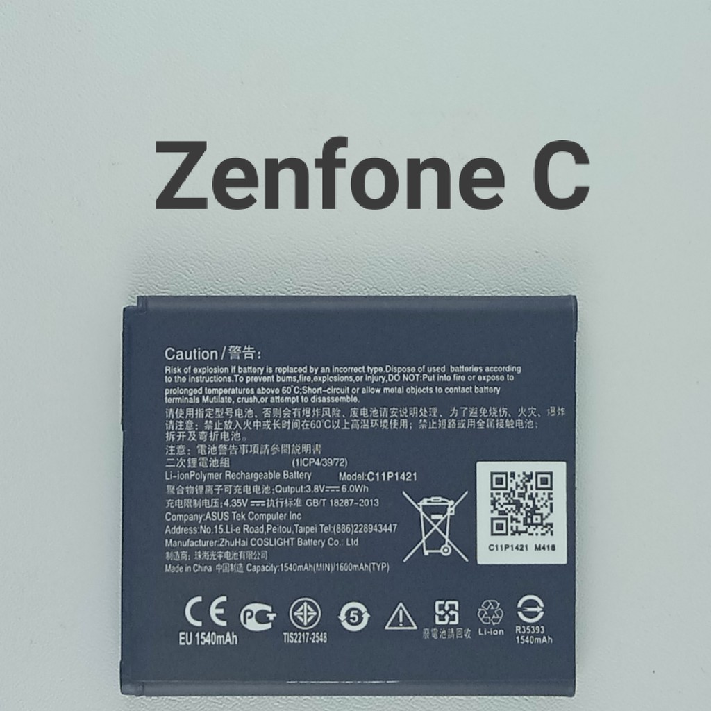 BATTERY BATERAI BATRE ASUS ZENFONE C