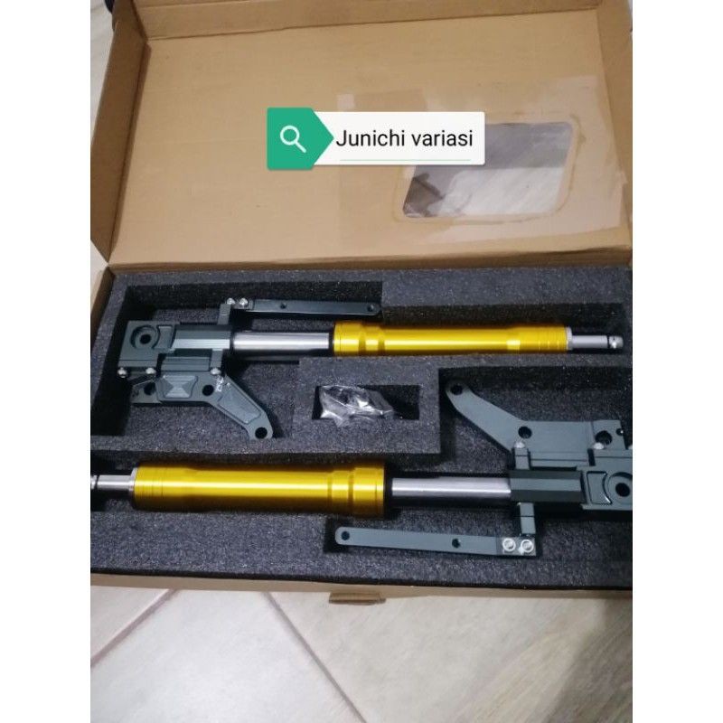 shock depan aerox merek nui/delkevic