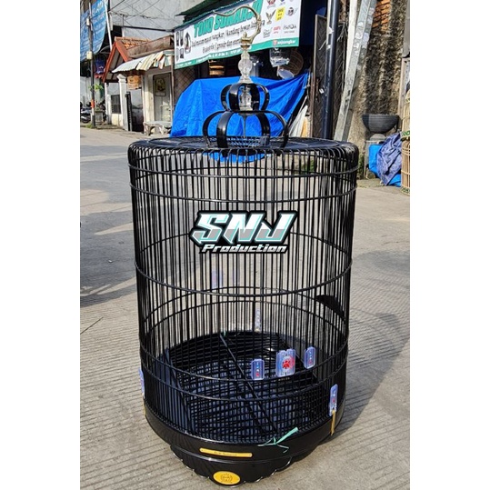 Sangkar Murai BnR no 2 BLACK RUBICON Logo New Kandang Murai BnR no 2 Black RUBICON