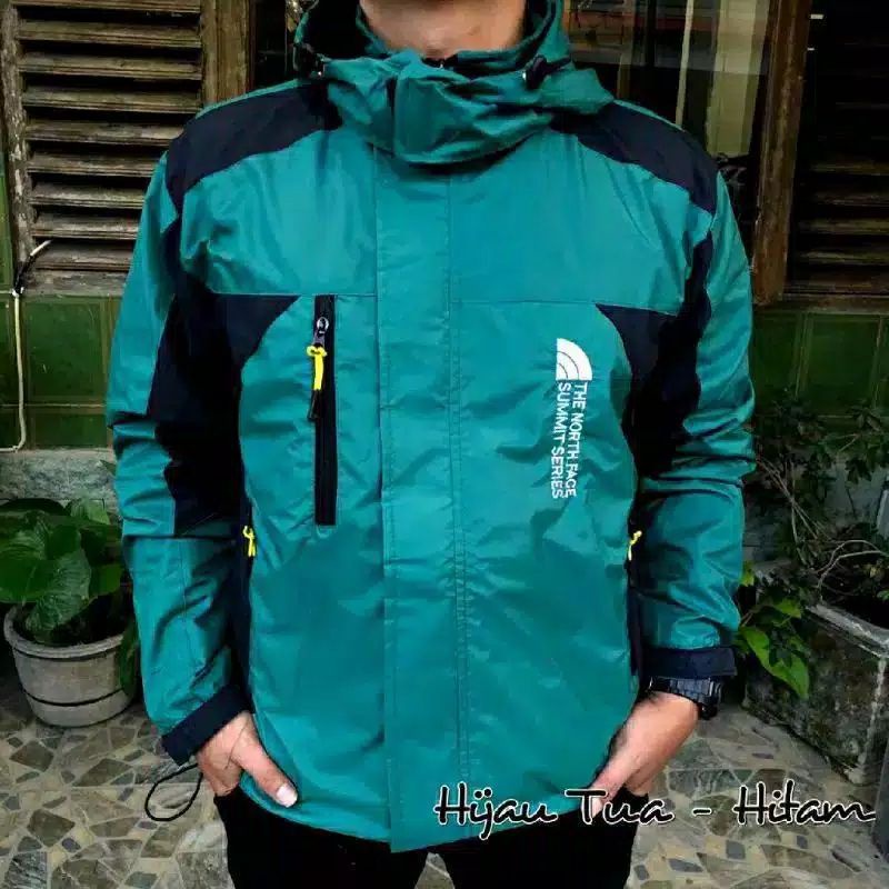 (COD) jaket outdoor WINDPROOF/ jaket gunung/jaket motor-Tosca hitam