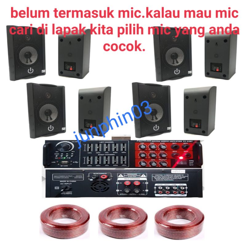sound system paket lengkap perkantoran cafe dll