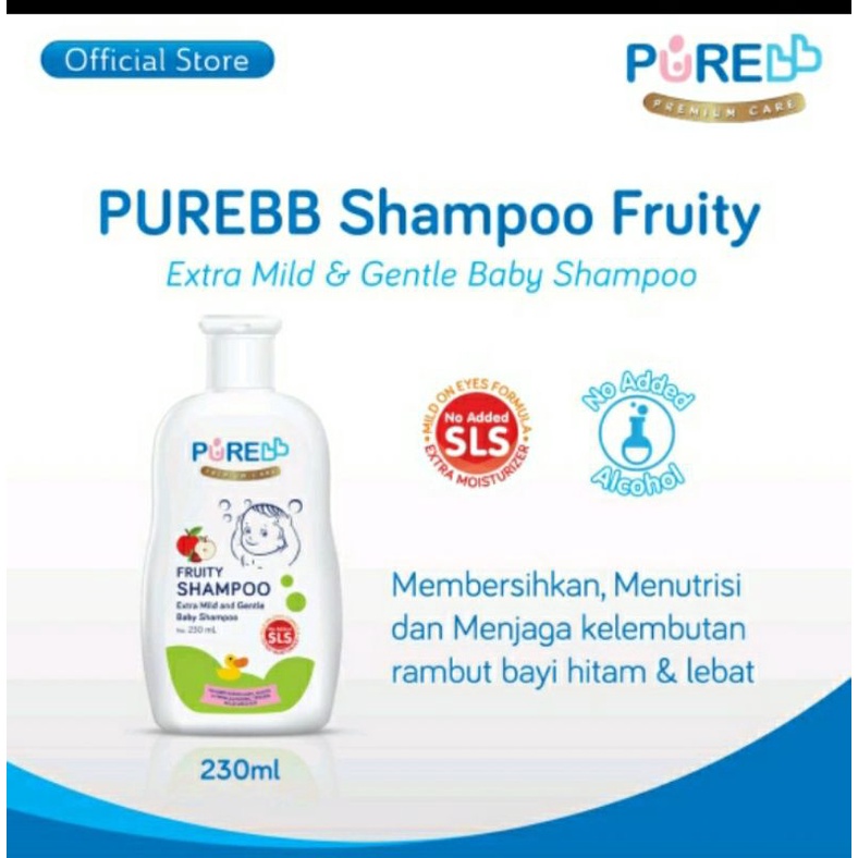 Purebb fruity shampoo 230 ml/Shampo Baby/Shp Bayi Pure